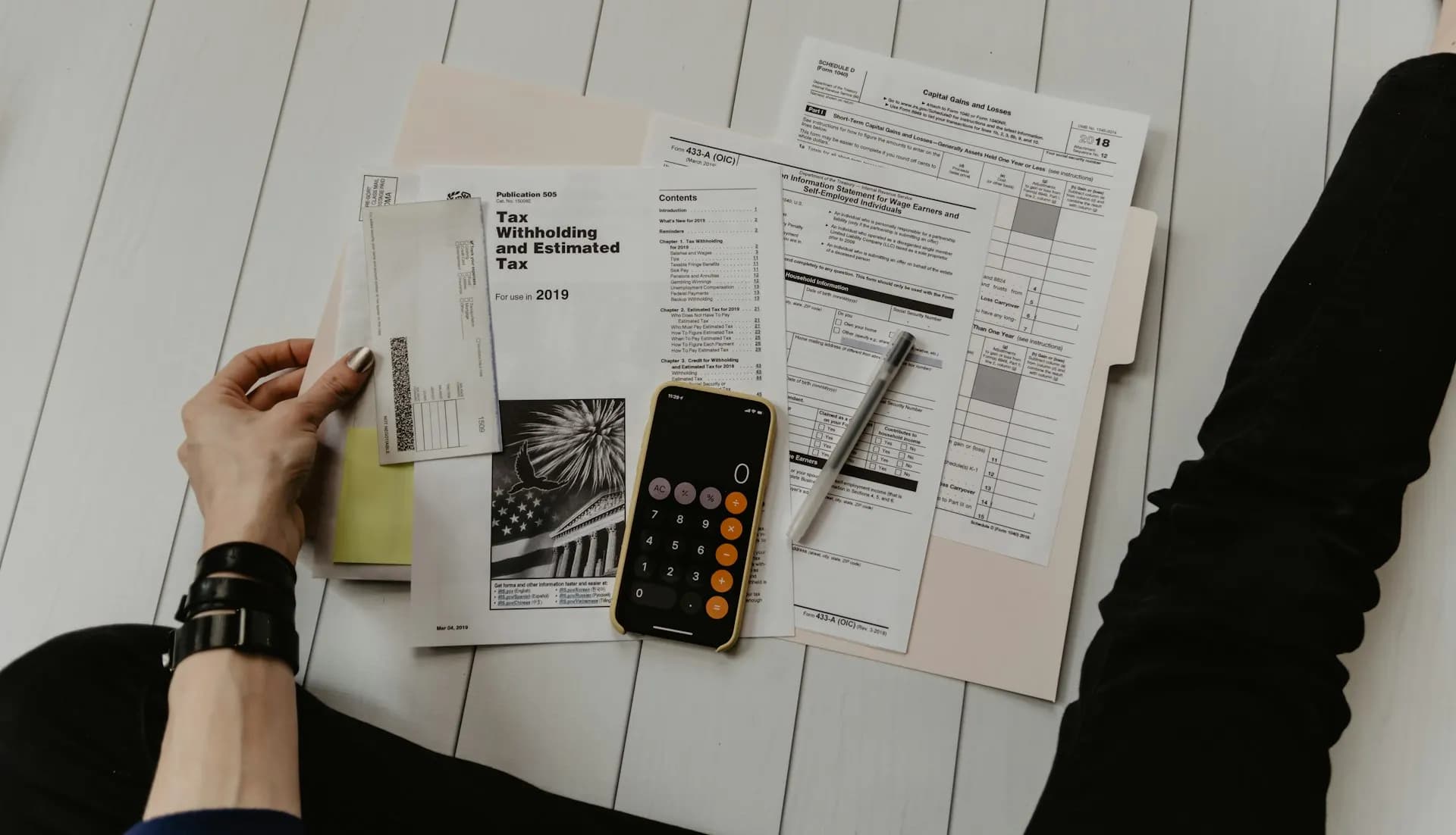 Accounting professionals reviewing financial documents