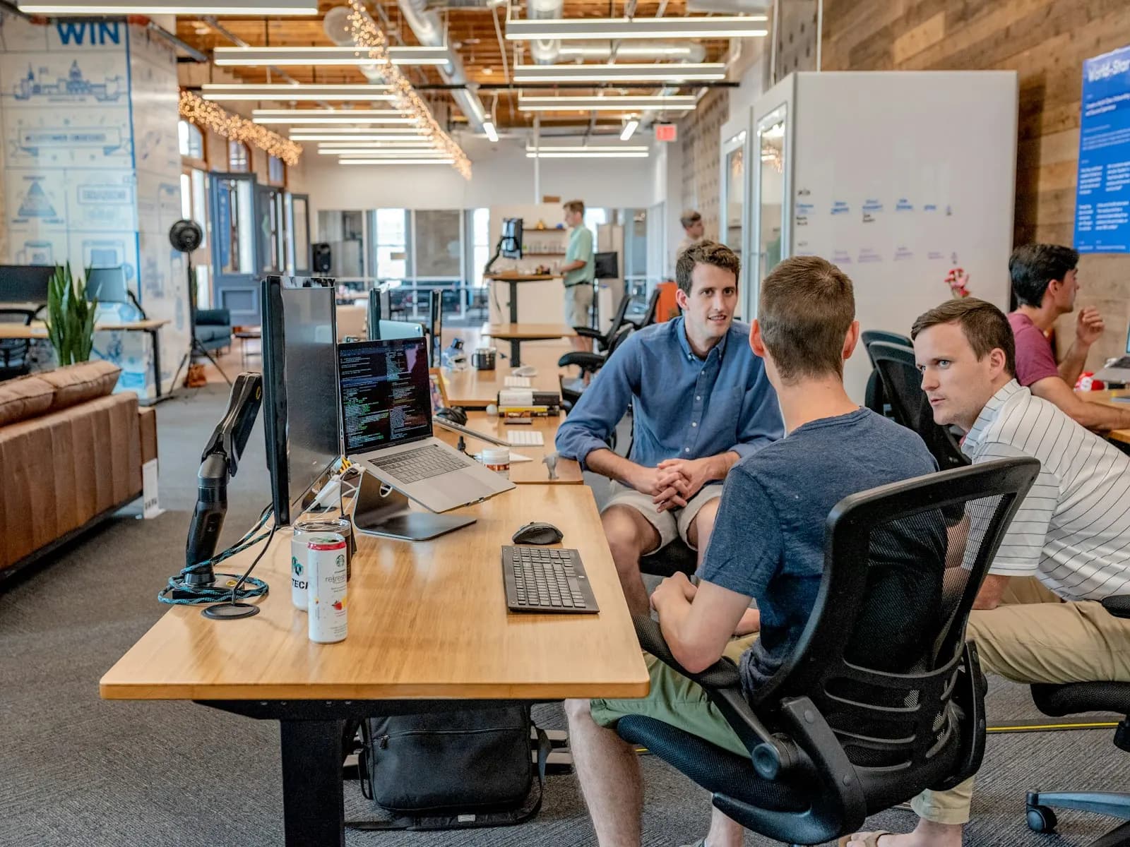 Accounting firm team collaborating on client delivery